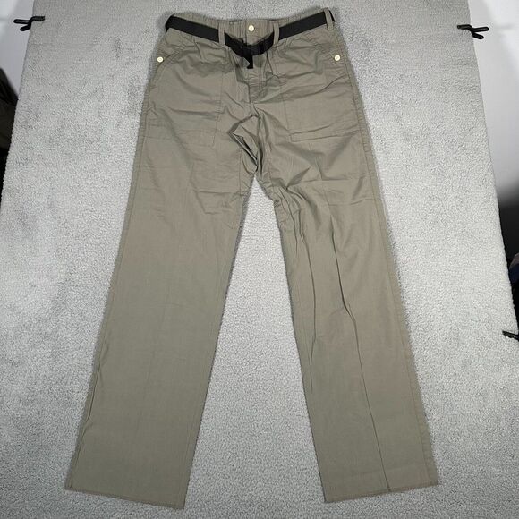 Orvis Pants Mens Size 36‎ Unhemmed Green Brown Riffle Guide Outdoor Belted New - Picture 1 of 9